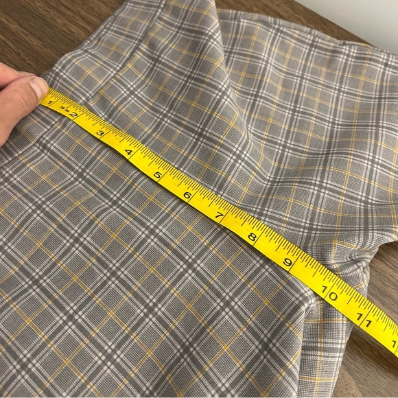 HARLOW women Gray Plaid Pants M - Picture 10 of 12